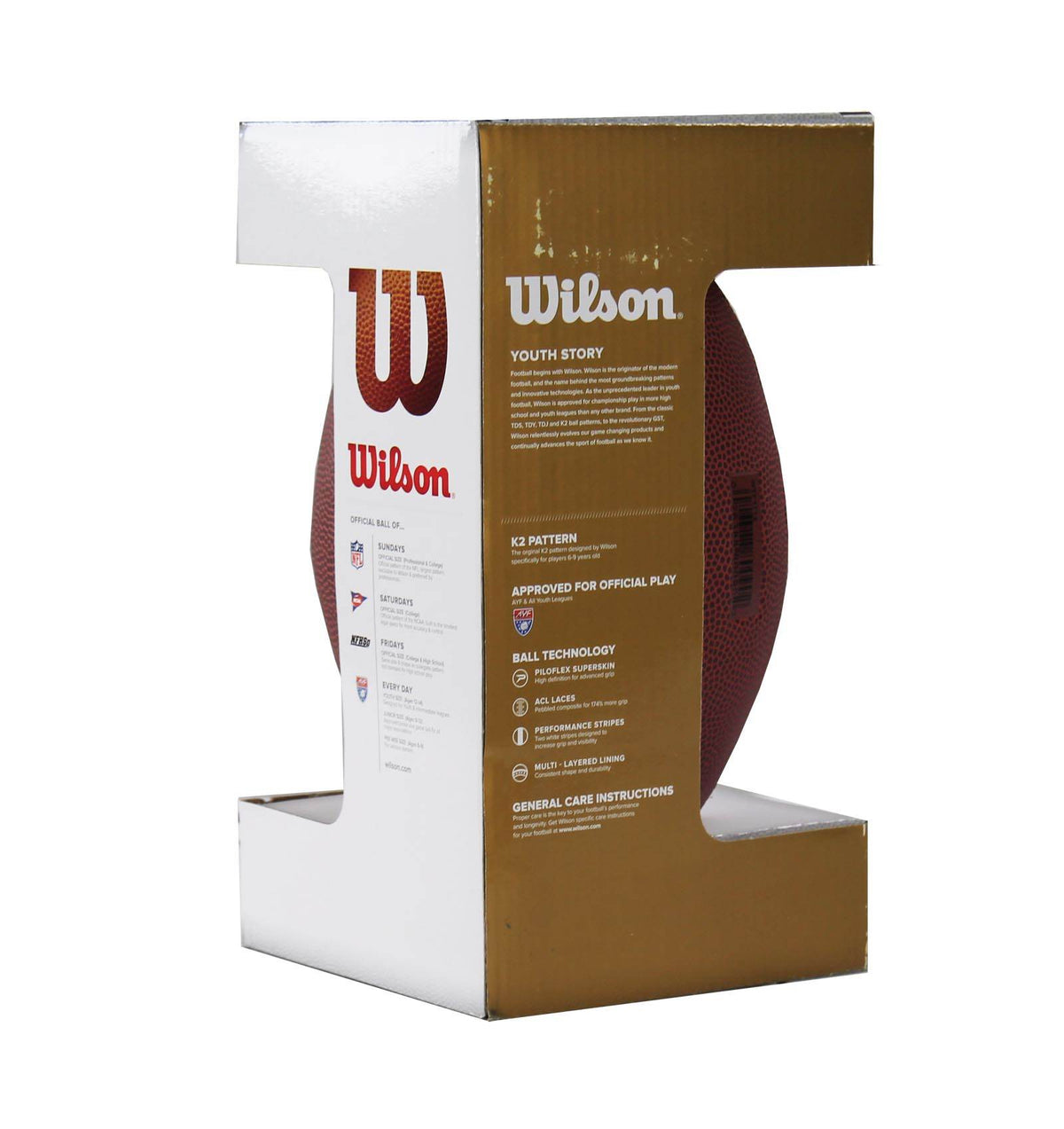 WILSON K2 Pee-Wee Size Soft Composite Leather Game Sport Footballs | WTF1712