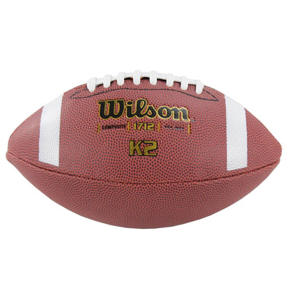 (6) WILSON K2 Pee-Wee Size Soft Composite Leather Game Sport Footballs | WTF1712