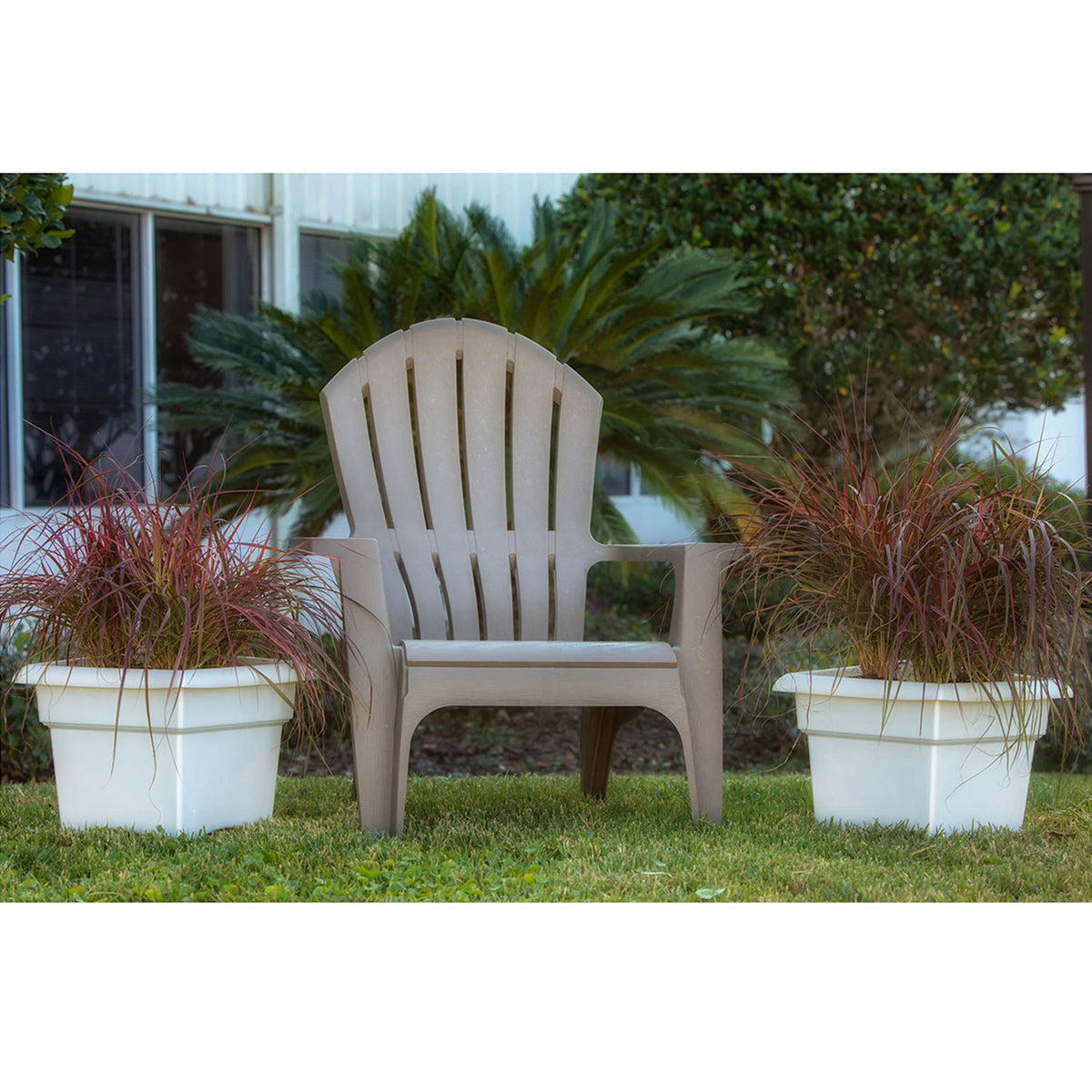 Bloem 14" Veranda Square Polyethylene Patio Deck Box Planter, Black (Open Box)