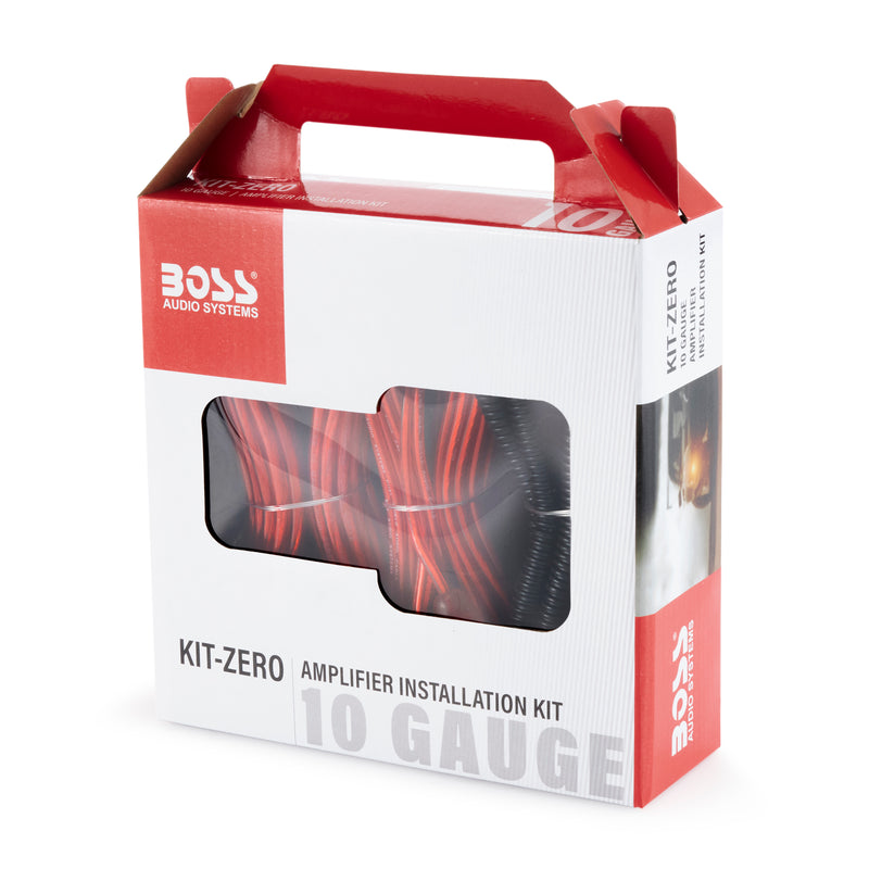 Boss Audio Car Amplifier Sound System 10 Gauge Wiring Installation Kit (2 Pack)