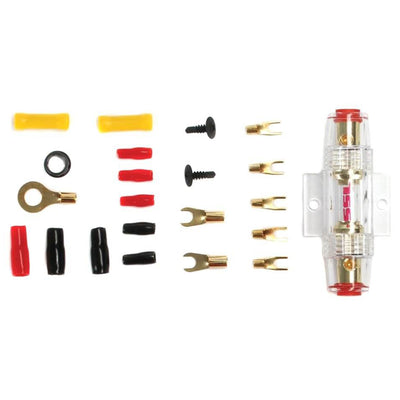 AudioPipe MOSFET Car Stereo Amplifier w/ 2 Audio Subwoofer & Complete Wiring Kit