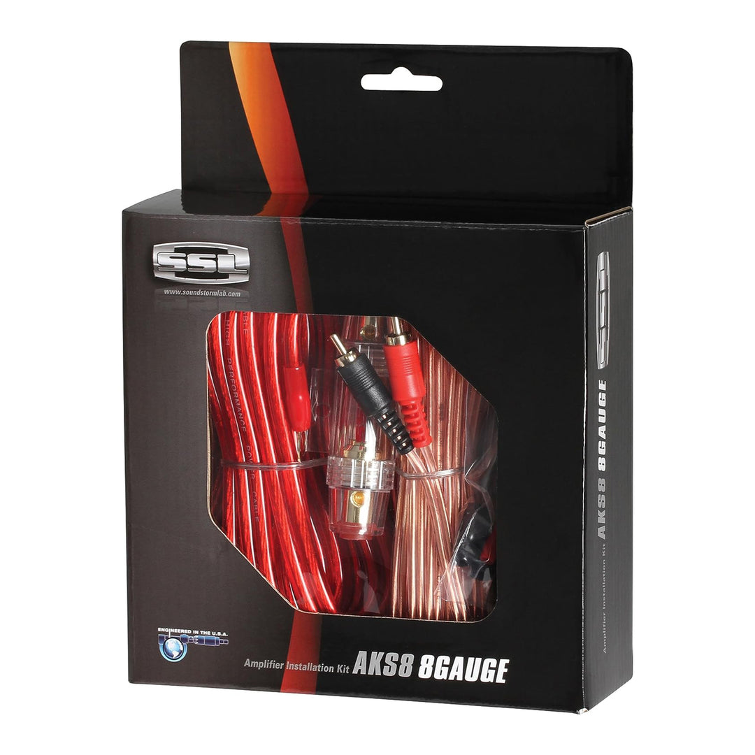 Soundstorm 8 Gauge Car Amplifier Complete Wiring Installation Kit (Open Box) - VMInnovations