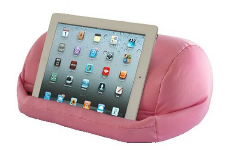 Renegade Lap Pro Classic iPad Tablet E-Reader Stand Beanbag Accessory - Pink
