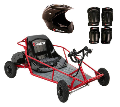 Razor Dune Buggy Electric Kids Electric Go Cart with Youth Helmet & Safety Pads - VMInnovations