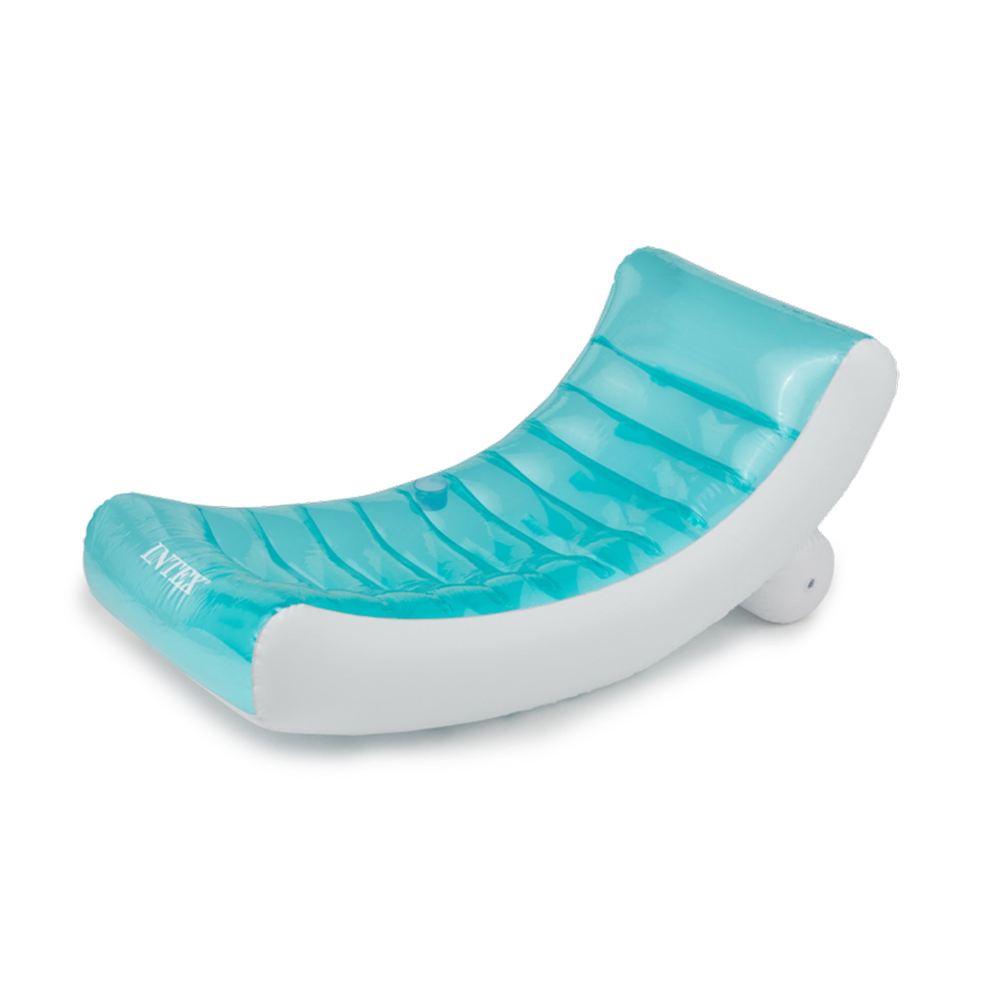 Intex Inflatable Rockin' Lounge Swimming Pool Floating Raft Chair with Cupholder