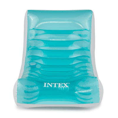 Intex Inflatable Rockin' Lounge Swimming Pool Floating Raft Chair with Cupholder