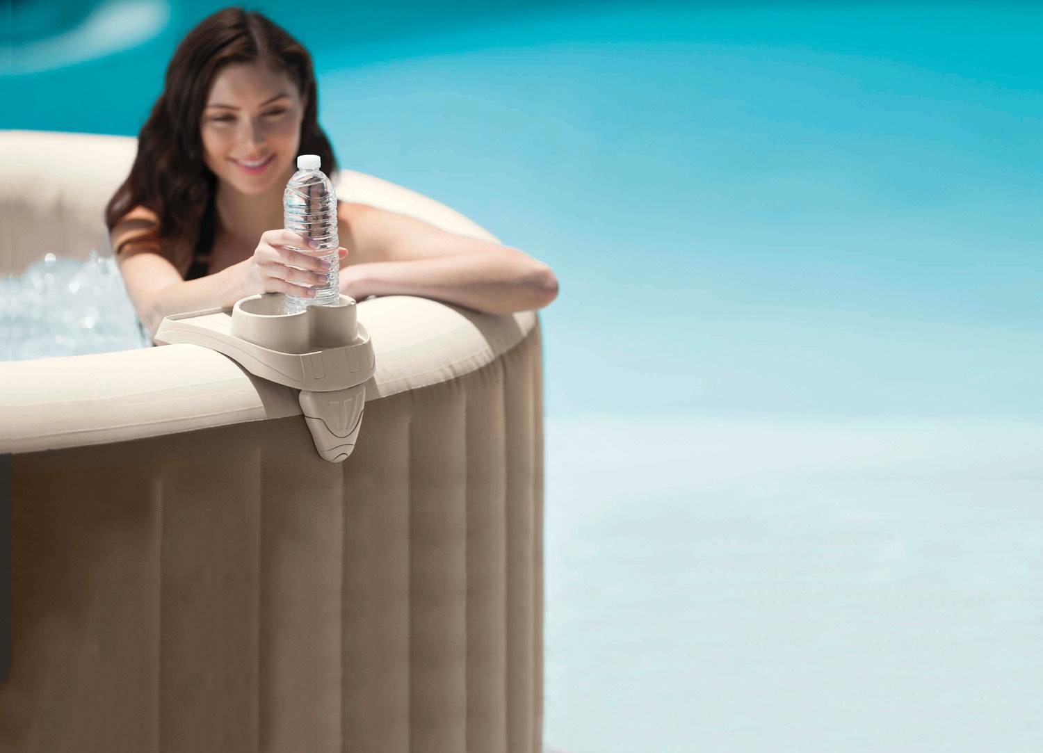 Intex PureSpa Accessories Package - Headrest, Bench, Seat, and Cupholder