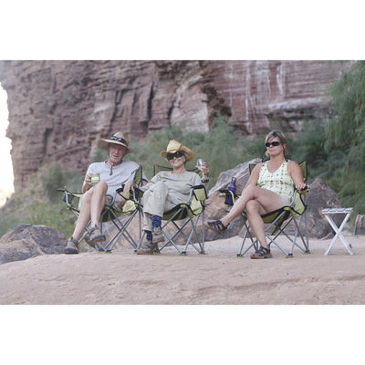 TravelChair 579V Teddy Folding Portable Camping Hunting Nylon Mesh Chair, Lime