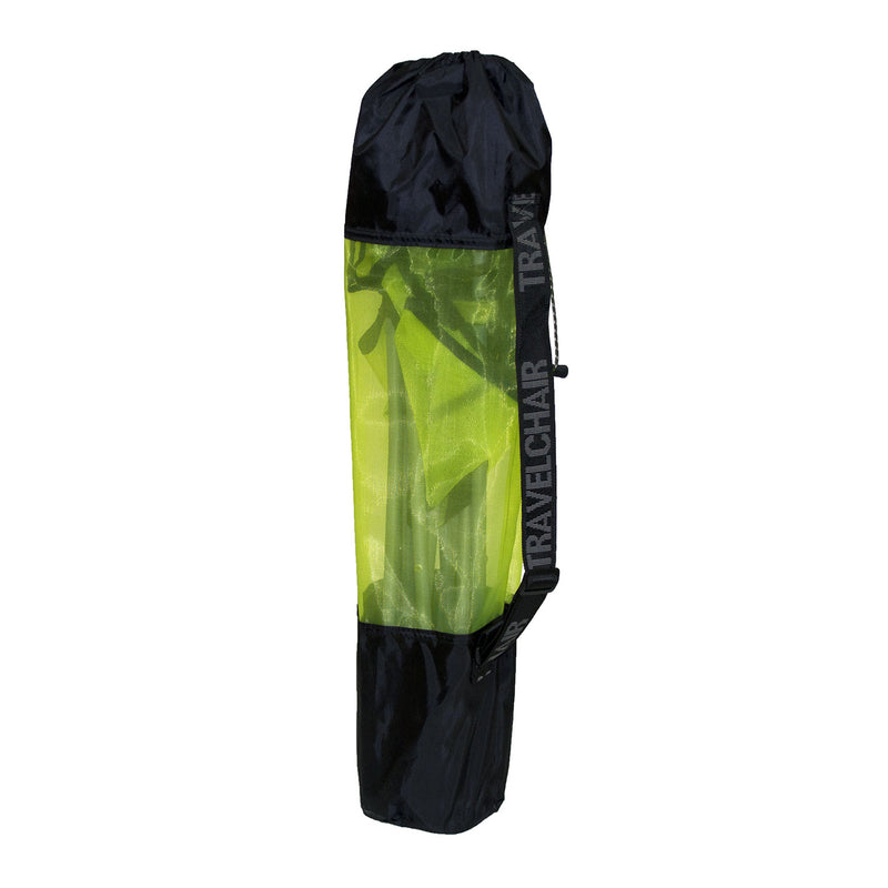 TravelChair Folding Portable Camping Hunting Nylon Mesh Chair, Lime (Open Box)