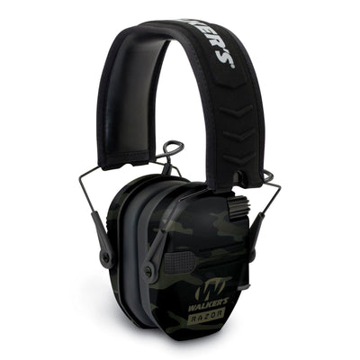 Walker's Razor Slim Shooter Camo Electronic Hearing Protection Earmuff w/ Case