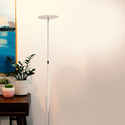 Brightech Sky LED Super Bright Standing Touch Sensor Floor Lamp, White(Open Box)