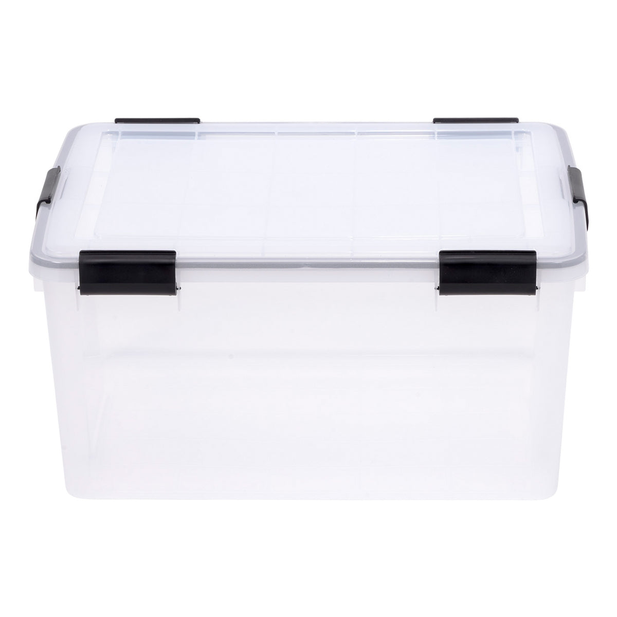 IRIS USA 59 Qt Plastic Gasket Box Storage Container with Latching Buckle, 3 Pack
