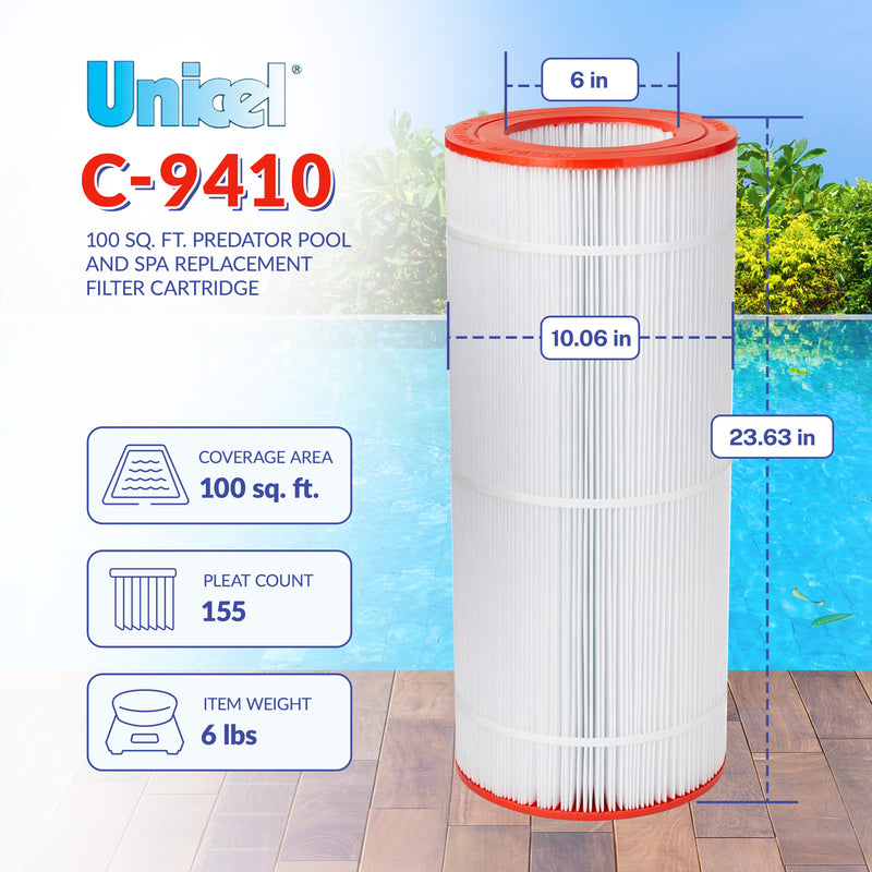 Unicel 100 Sq. Ft. Predator Pool and Spa Replacement Filter Cartridge (Used)