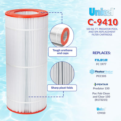 Unicel 100 Sq. Ft. Predator Pool and Spa Replacement Filter Cartridge (Used) - VMInnovations
