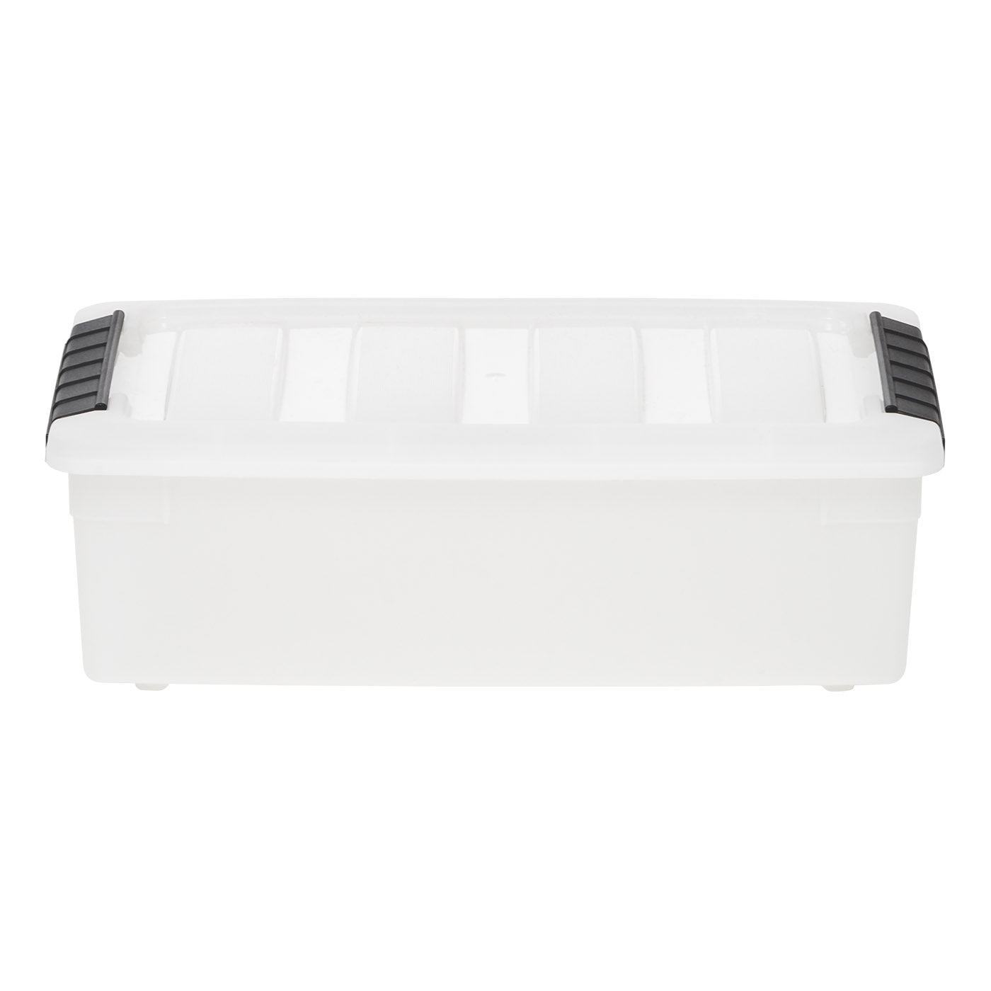 IRIS USA 5.7 Quart Stack and Pull Nesting Latching Storage Container, Set of 12