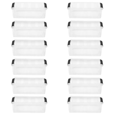 IRIS USA 5.7 Quart Nesting Latching Storage Container, Set of 12 (Open Box)