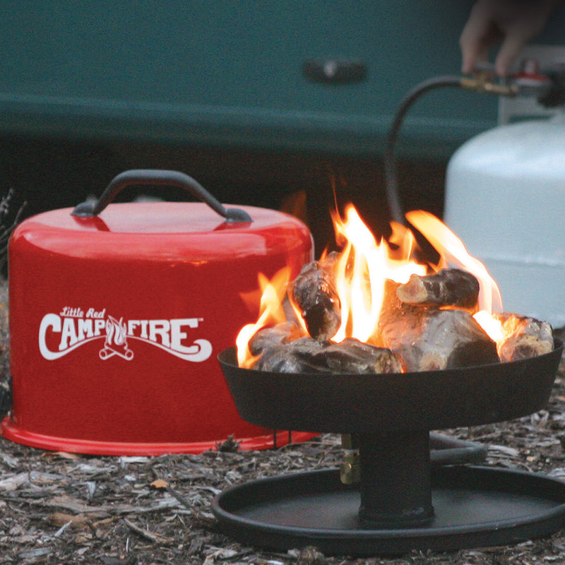 Camco Little Red Outdoor Portable Tabletop Propane Heater Fire Pit 11.25 Inch