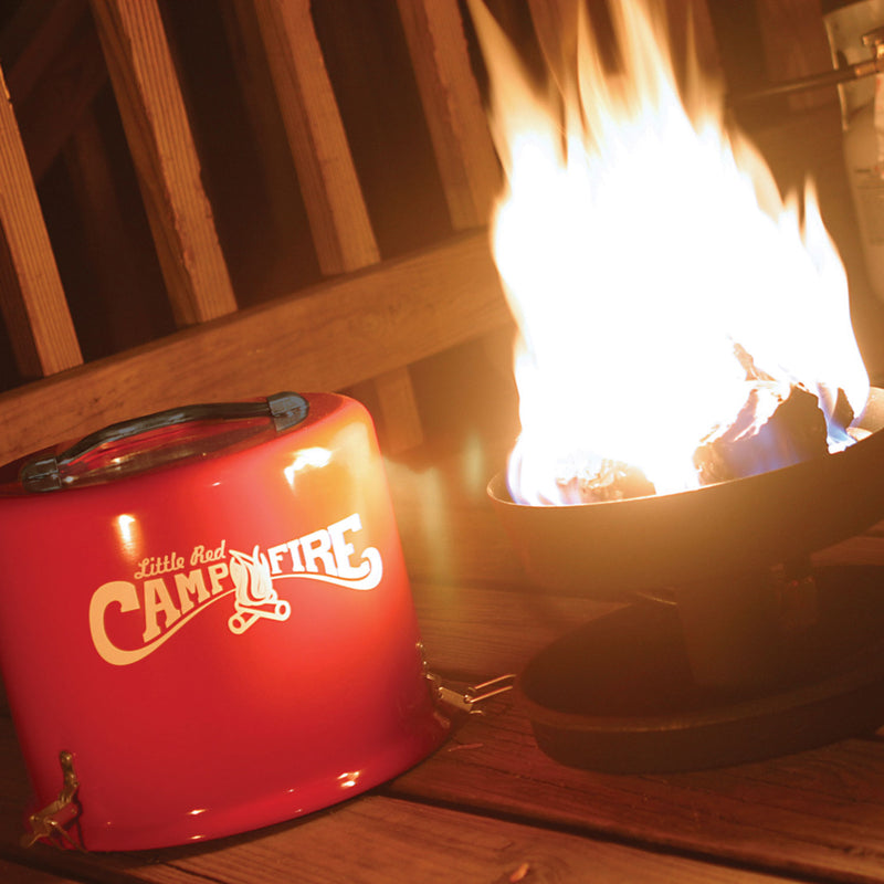 Camco Little Red Outdoor Portable Tabletop Propane Heater Fire Pit 11.25 Inch