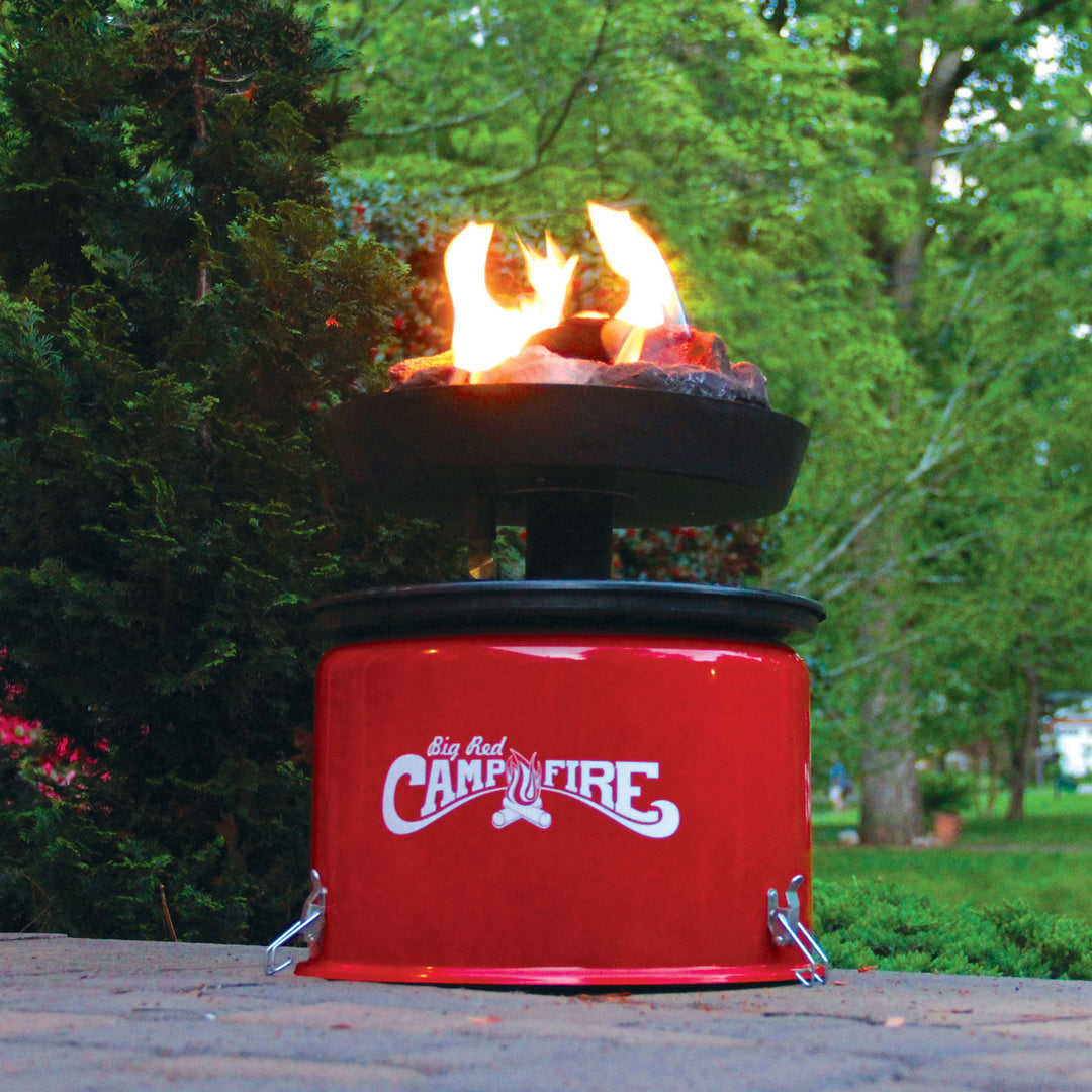 Camco Big Red Outdoor Portable Tabletop Propane Heater Fire Pit, 13.25 Inch