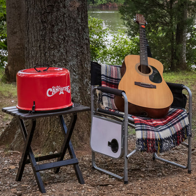 Olympian Big Red Portable Tabletop Propane Heater Fire Pit, 13.25" (For Parts)