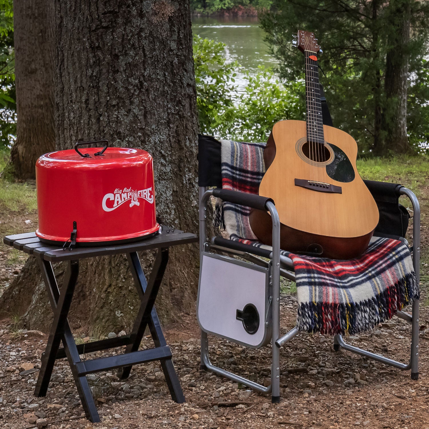 Olympian Big Red Outdoor Tabletop Propane Heater Fire Pit, 13.25" (Used) - VMInnovations
