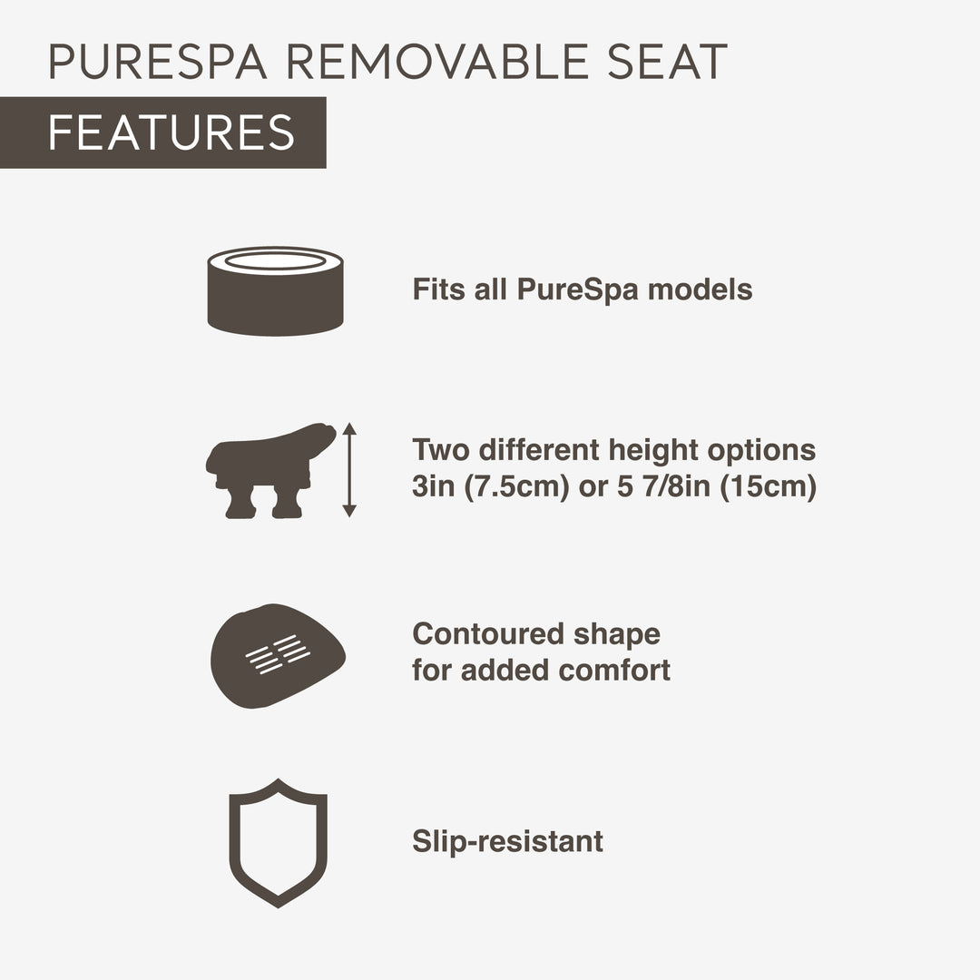 Intex PureSpa Portable Hot Tub Seat Accessory (Open Box) (6 Pack)