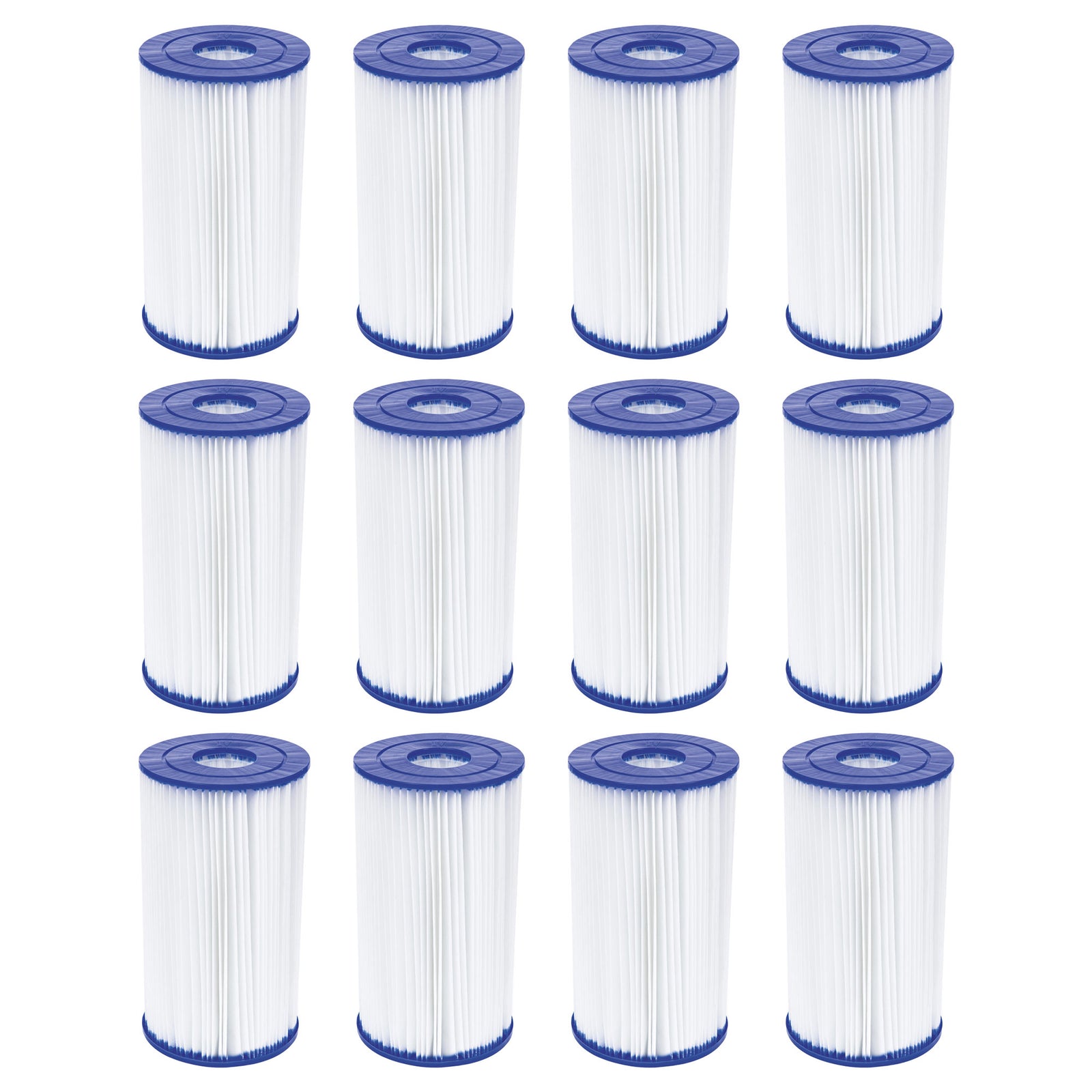 Bestway 58095E Pool Filter Pump Cartridge Replacement Type IV/Type B (12 Pack) - VMInnovations