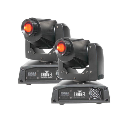 2 CHAUVET Intimidator Spot 150 LED DMX Moving Head Yoke DJ Club Lighting Effects