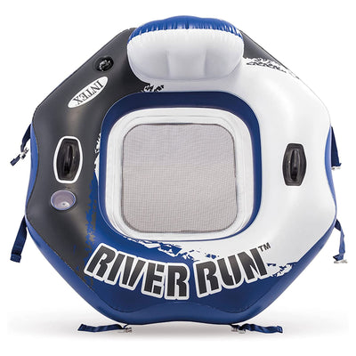 Intex 58854EP River Run Connect Lounge Inflatable Floating Water Tube (2 Pack)