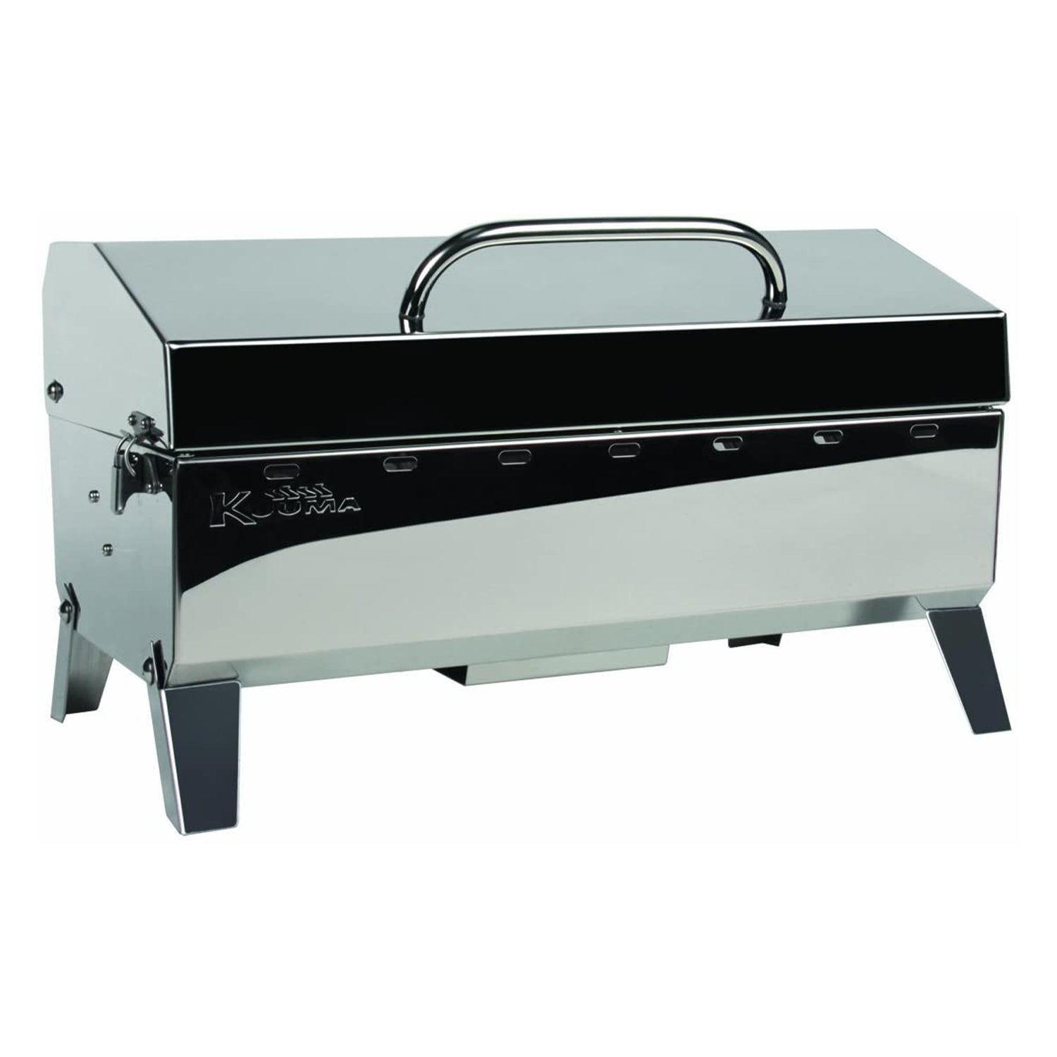Kuuma Stow N' Go 160 Portable Stainless Steel Charcoal Grill w/ Foldable Legs (Refurbished)