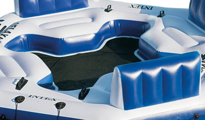 Intex Pacific Paradise Relaxation Station Water Lounge 4-Person Raft (Open Box)
