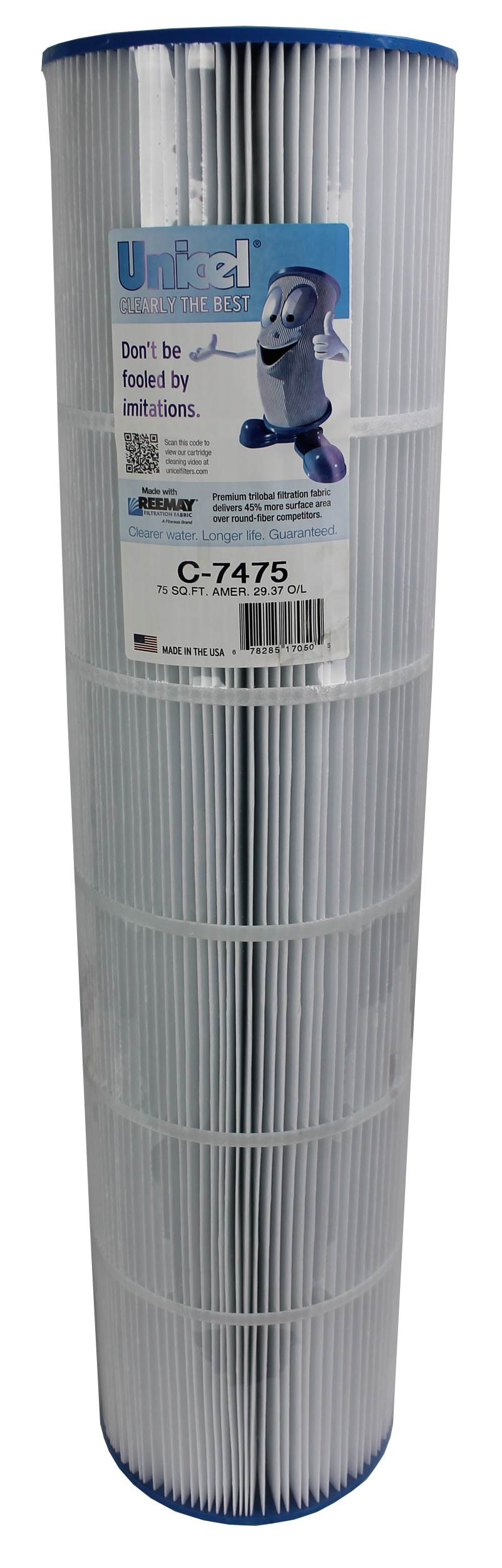 Unicel C-7475 Spa Replacement Cartridge Filter 75 Sq Ft C7475 (Open Box)