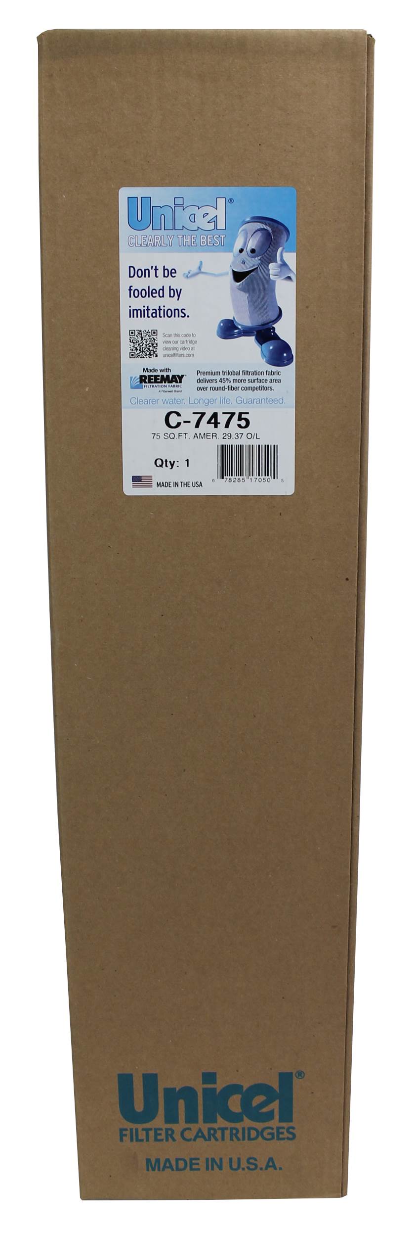 Unicel C-7475 Spa Replacement Cartridge Filter 75 Sq Ft C7475 (Open Box)