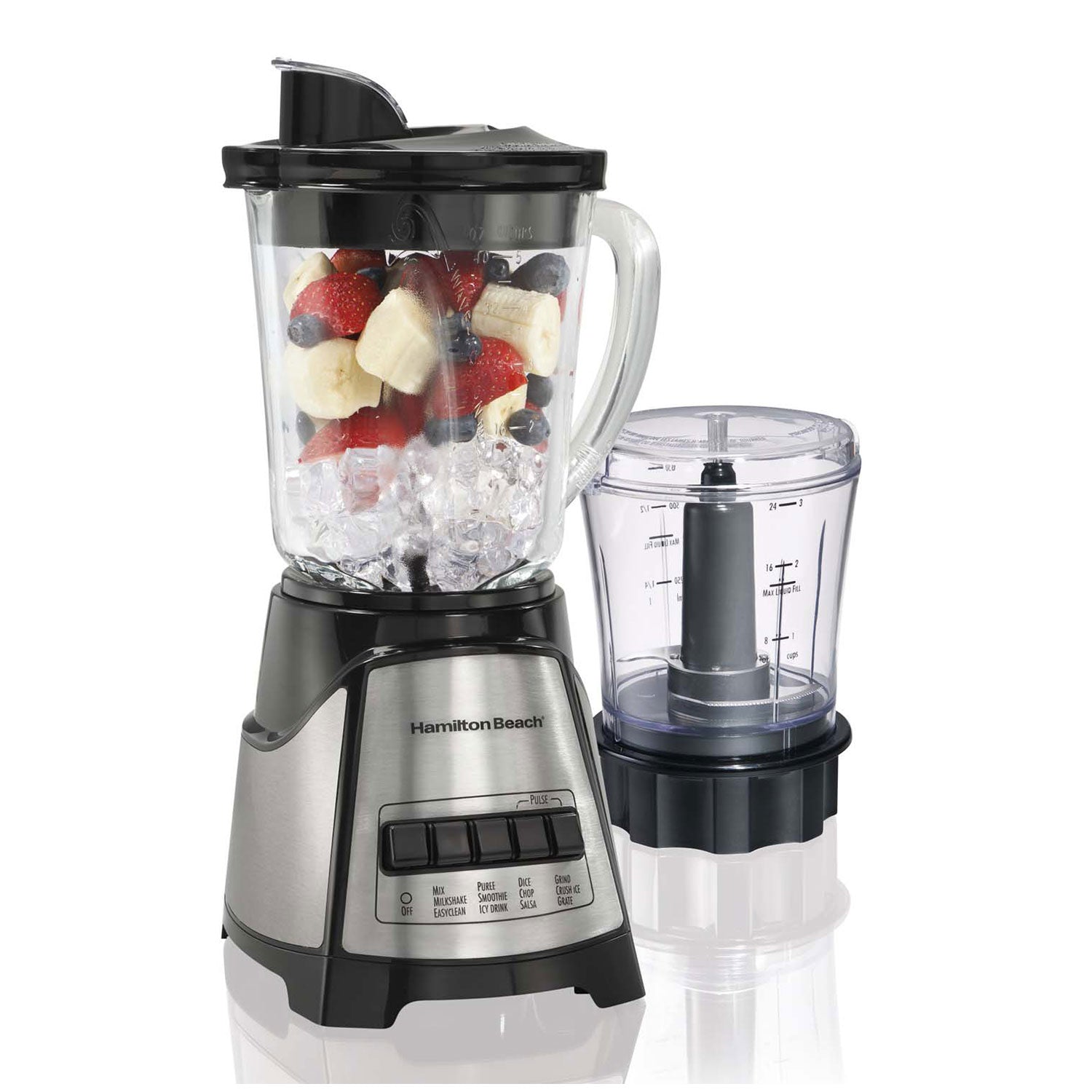 Hamilton Beach 2-In-1 Crusher Blender Chopper with Blender Baby Foods Cookbook
