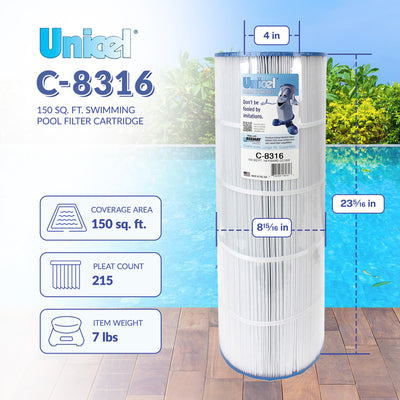 Unicel C-8316 Replacement Cartridge Filter 150 Sq Ft Hayward XStream (Open Box)