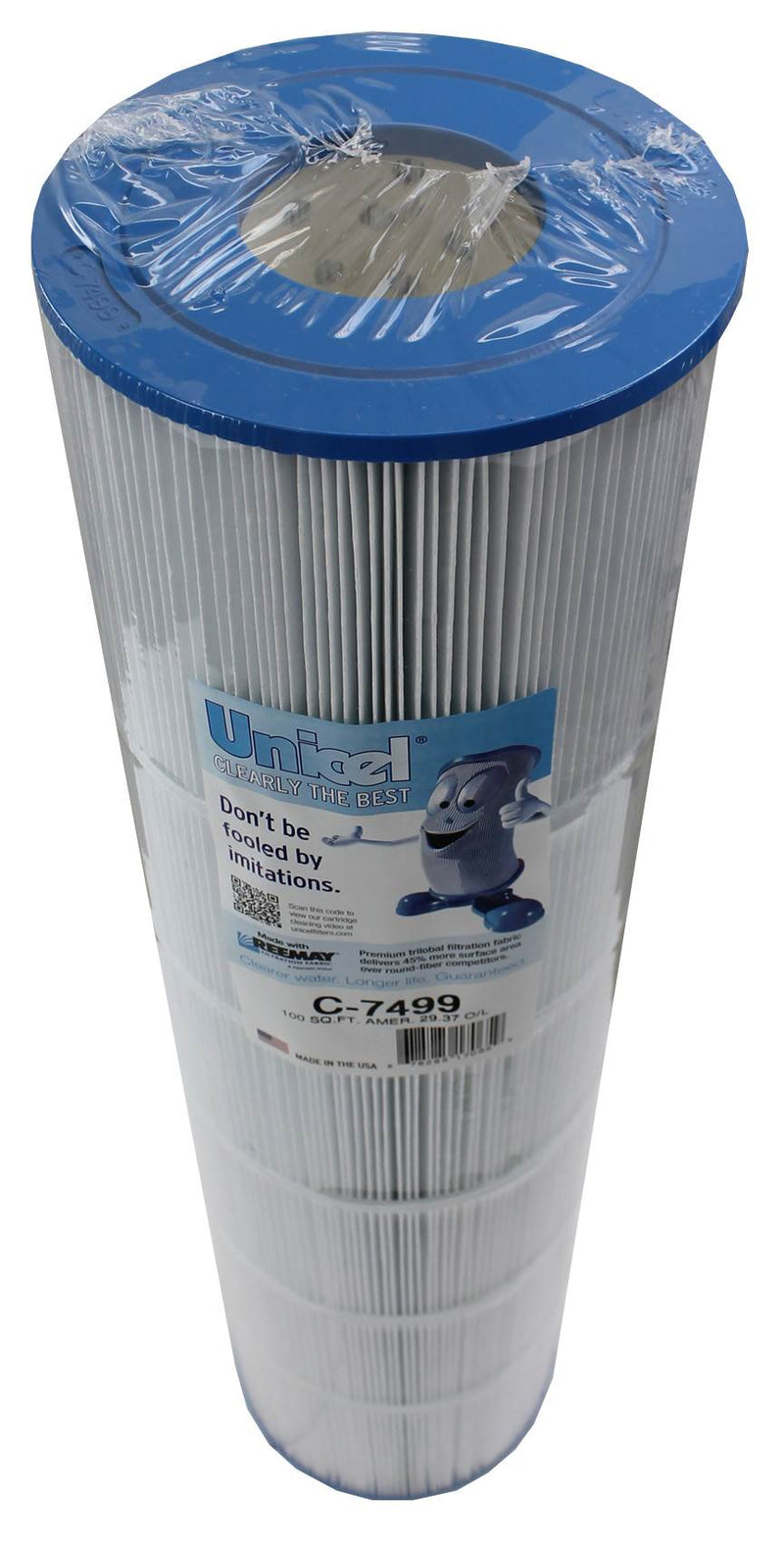 Unicel C-7499 Replacement 100 Sq Ft Swimming Pool Filter, 142 Pleats (Used)