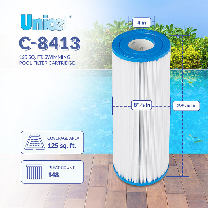 Pool Spa Replacement Cartridge Filter 125 SqFt Sta-Rite PXC-125(Open Box)