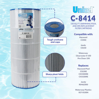 Unicel C-8414 150 Sq. Ft. Swimming Pool and Spa Replacement Filter Cartridge