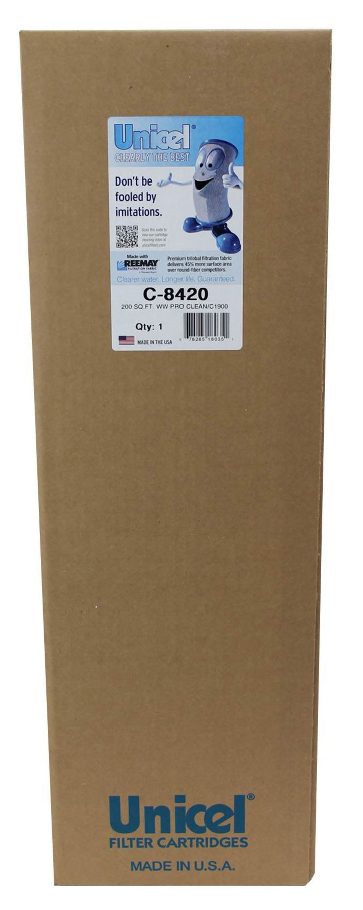 Unicel C-8420 Replacement 200 Sq Ft Swimming Pool Filter Cartridge, 236 Pleats