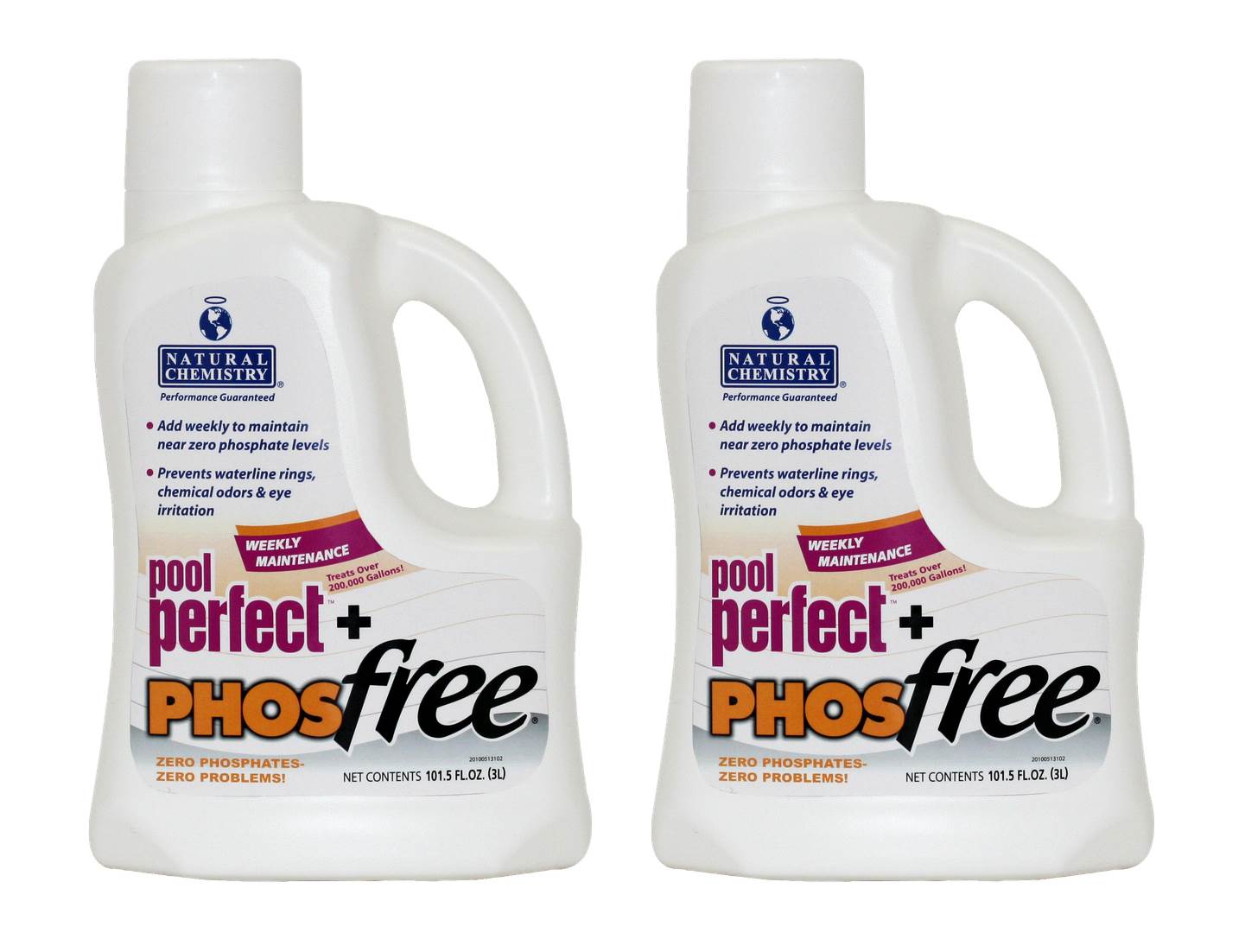 Natural Chemistry Spa Swimming Pool Perfect Plus PHOSfree Pool Cleaner (2 Pack)