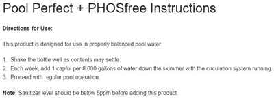 Natural Chemistry Spa Swimming Pool Perfect Plus PHOSfree Pool Cleaner (4 Pack)