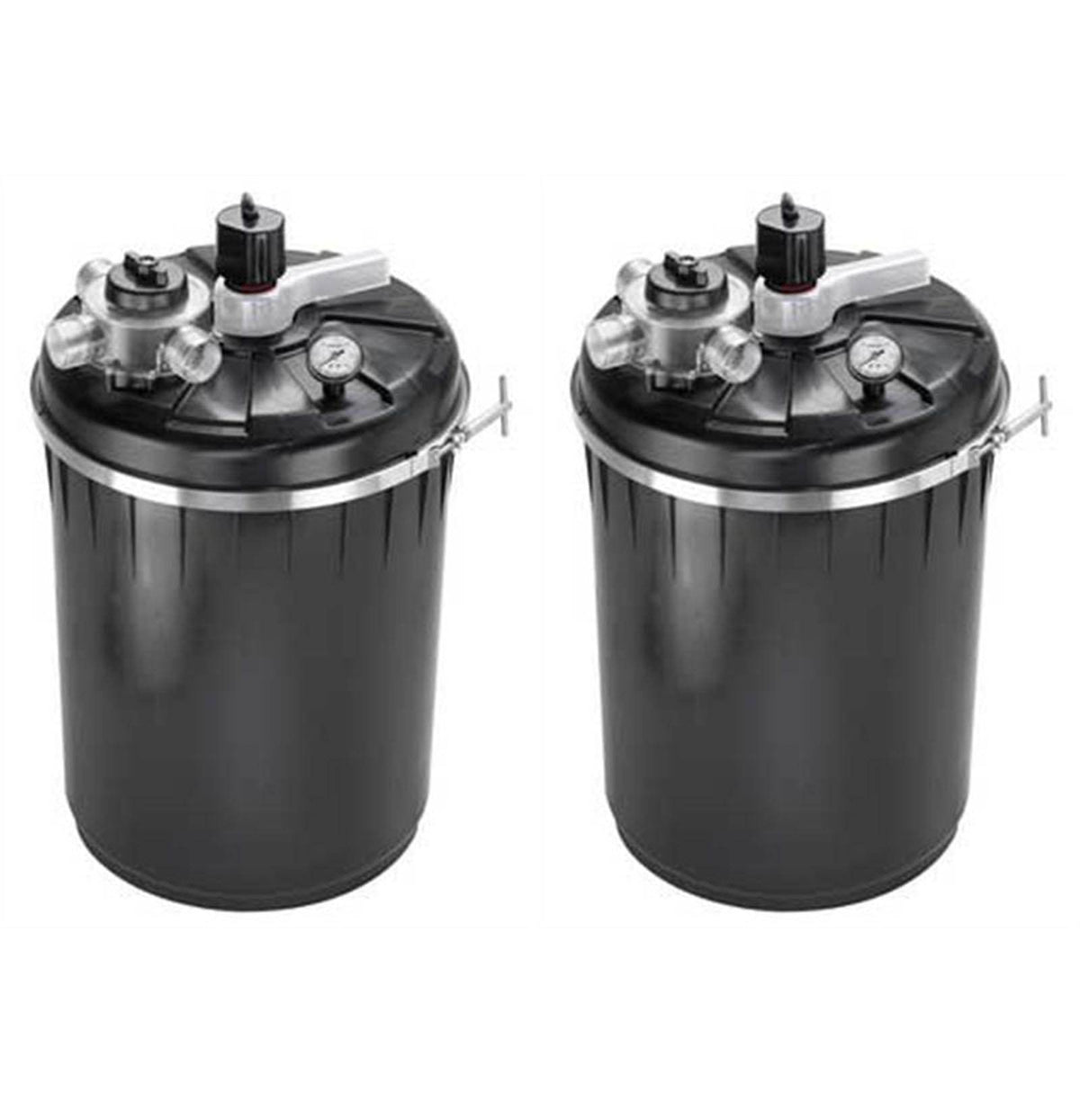 (2) Pondmaster ProLine 4000 GPH BioMatrix Pressurized Pond Filters w/ UV Light