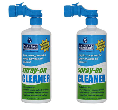 2 Natural Chemistry 00177 Swimming Pool Spa 32 oz Spray On Winter Cover Cleaners