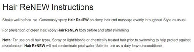 6) Natural Chemistry 01185 Swimming Pool 8 oz Hair ReNEW Spray Chlorine Protect