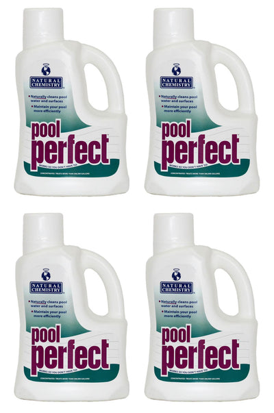 4) Natural Chemistry 03121 Swimming Pool Perfect Enzyme Oil Scum - 3 Liters Each