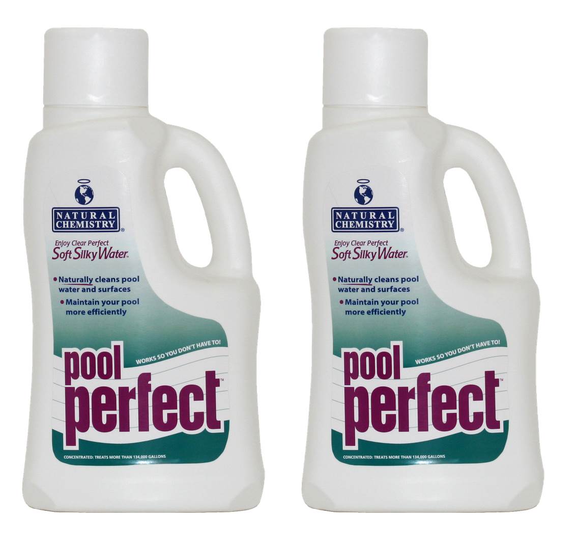 2) Natural Chemistry 03220 Swimming Pool Perfect Enzyme for Oils Scum - 2L Each