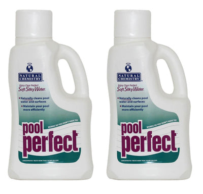 2) Natural Chemistry 03220 Swimming Pool Perfect Enzyme for Oils Scum - 2L Each