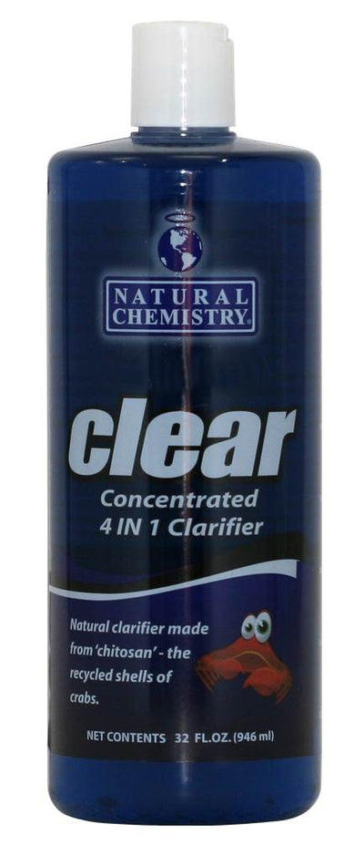 4 Natural Chemistry 03555 Clear Swimming Pool Spa Hot Tub Clarifier - 16 oz Each
