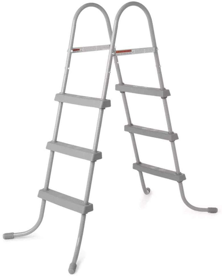 Bestway 58336E Above Ground Pool Ladder for 48" Wall Height Pool (Brown Box) - VMInnovations
