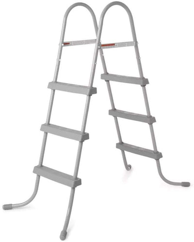 Bestway 58336E Above Ground Pool Ladder for 48" Wall Height Pool (Brown Box) - VMInnovations